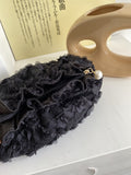 Flower Lace Pearl Cosmetic Bag - DippedShop Wholesale - #7299