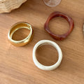 Stylish Irregualr Resin Wide B - DippedShop Wholesale - #4083