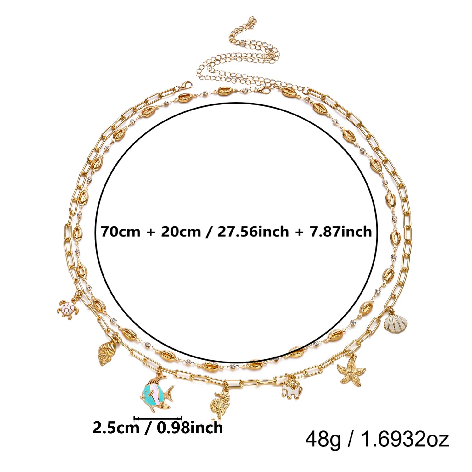 Fashion Double Layered Starifi - DippedShop Wholesale - #5603