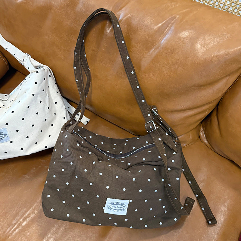 Retro Polka Dots Crossbody Bag 6W10BBG1331