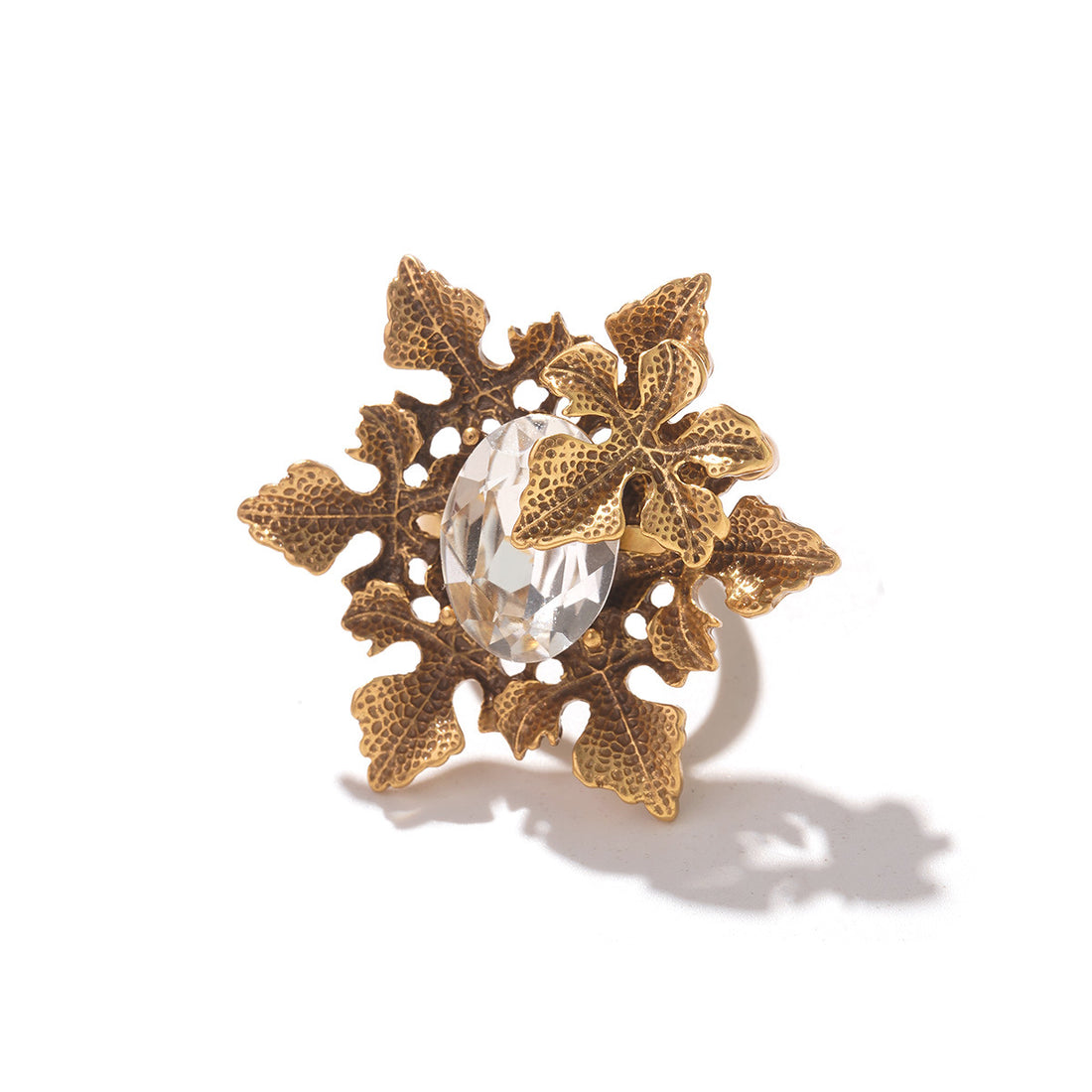 Vintage Irregular Geometric Chunky Band Ring DP25F775