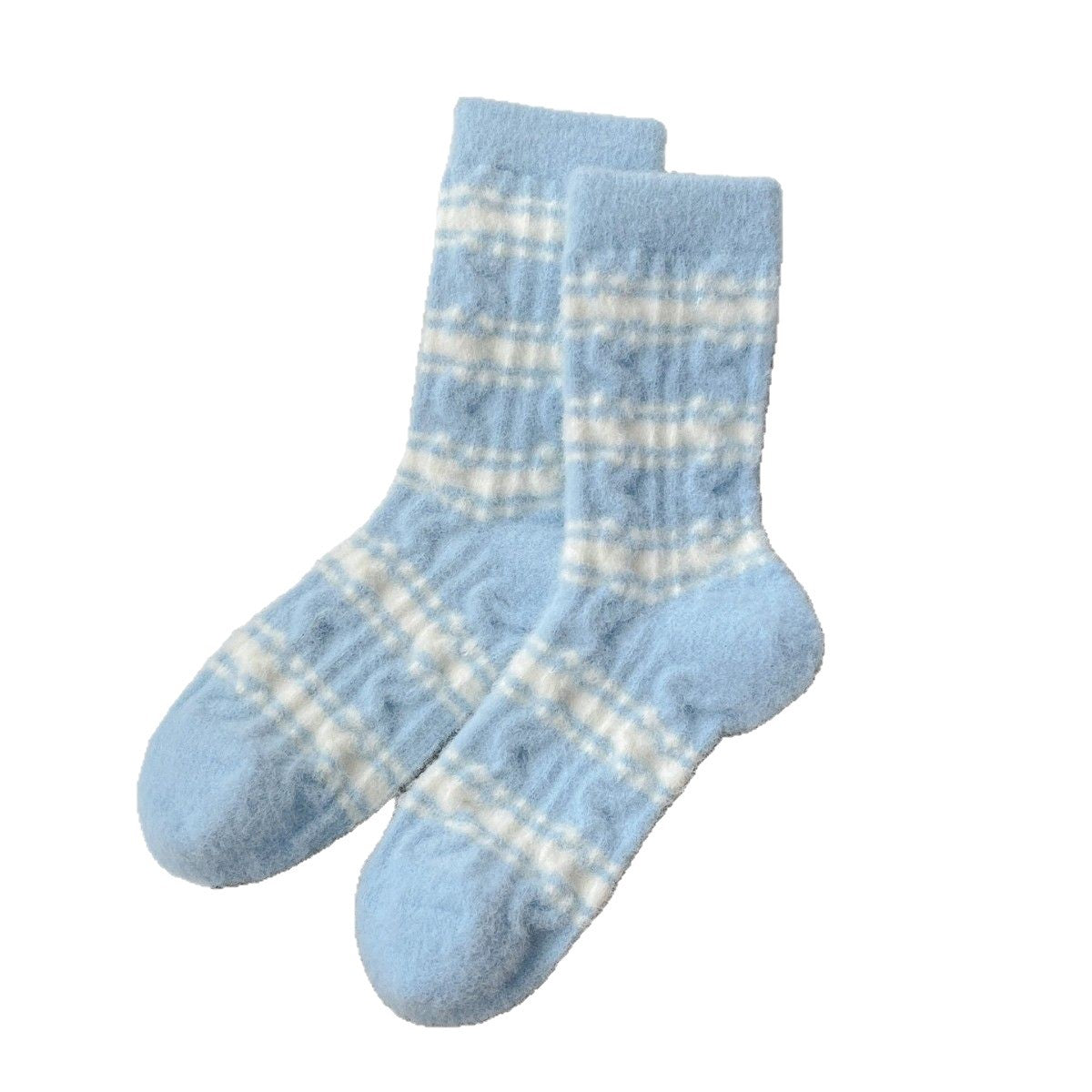 Bear Embroidery Striped Socks - DippedShop Wholesale - #6099