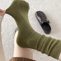 Simple Hollow Out Slouchy Crew Socks 6W8FSO814