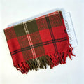 Tartan Plaid Tassel Scarf - DippedShop Wholesale - #2659