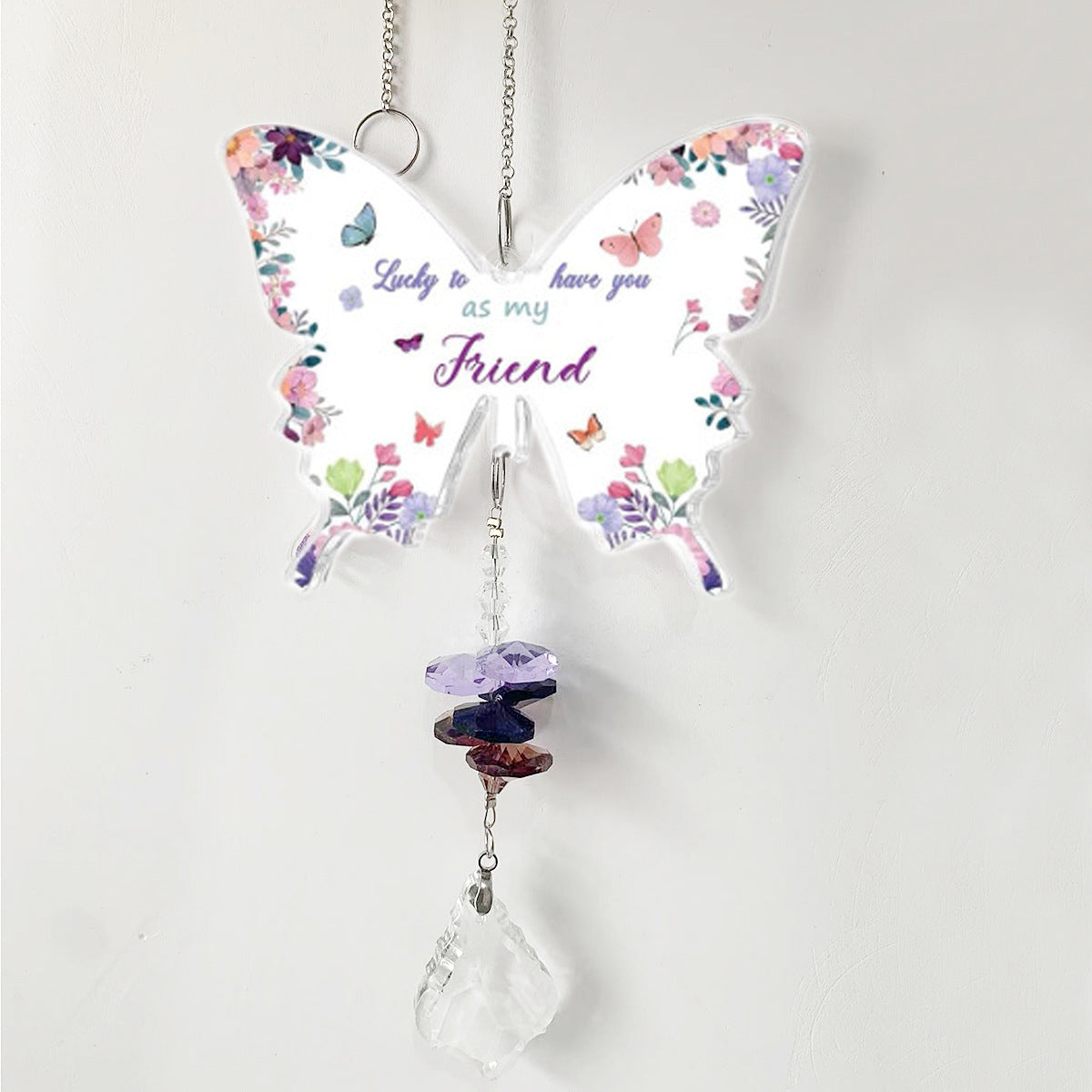 Oversized Butterfly Colorful Crystal Pendant Suncatchers MK2CZAS6H7HLS55