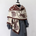 Reversible Cat Moon Scarf - DippedShop Wholesale - #5603