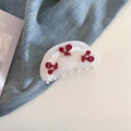 Sweet Cherry Semicircle Acetate Hair Claws 6W6HCP1225