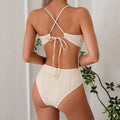 Sexy Solid One Piece Swimsuit - DippedShop Wholesale - #0083