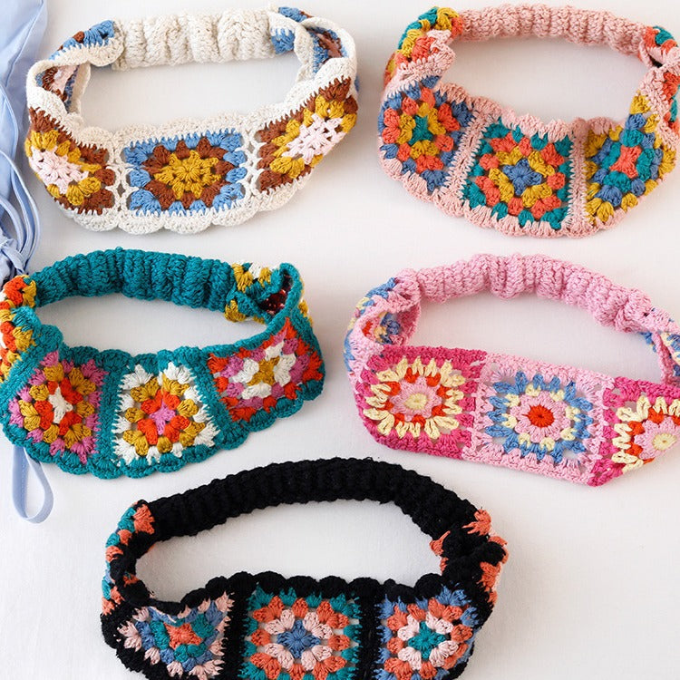 Floral Crochet Headwrap - DippedShop Wholesale - #7667