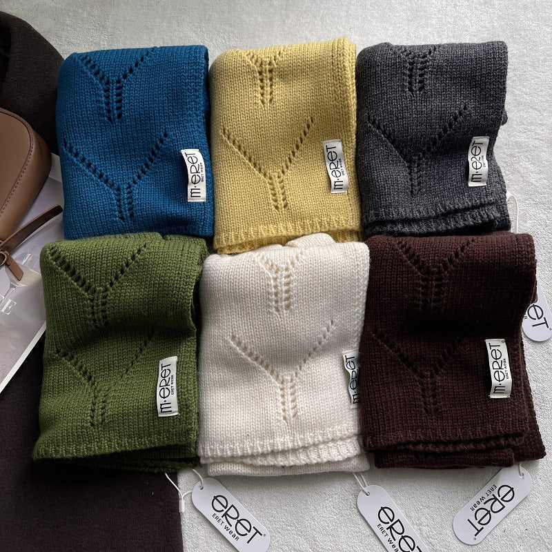 Diamond Fastened Knit Scarf - DippedShop Wholesale - #1315