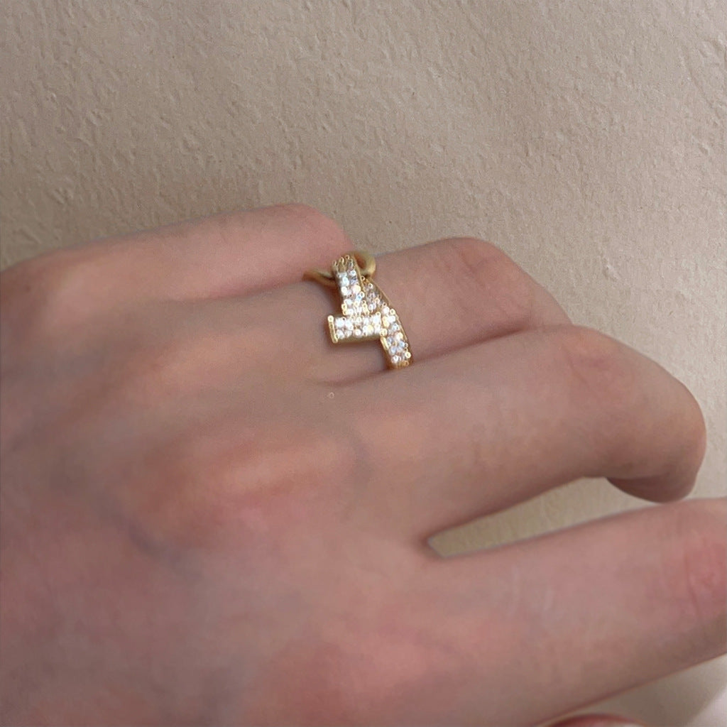 Gold Plated Geometric Ring - DippedShop Wholesale - #0691