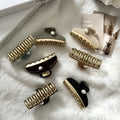 Elegant Pearl Color Block Acetate Hair Claw 8AS6HCP291L