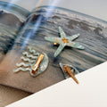 Simple Ocean Style Starfish Acetate Hair Clip 8AS6HCP312T