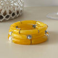 Vintage Bead Bamboo Tube Elast - DippedShop Wholesale - #8259