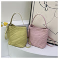 Casual Woven Bucket Bag - DippedShop Wholesale - #8723