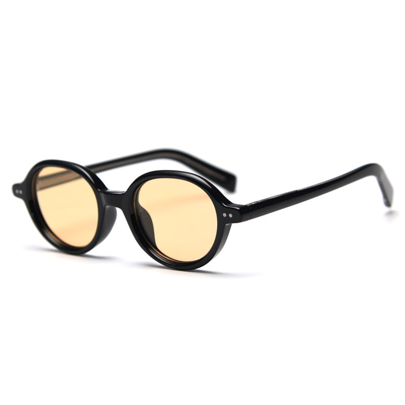 Retro Small Round Frame Polarized Sunglasses DP25D983