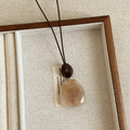 Minimalist Resin Hollow Geometry Pendant Necklace 6W6JNC680