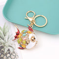 Funny Rhinestones Dolphin Pendant Keychain Bag Charm 6W10BBC632
