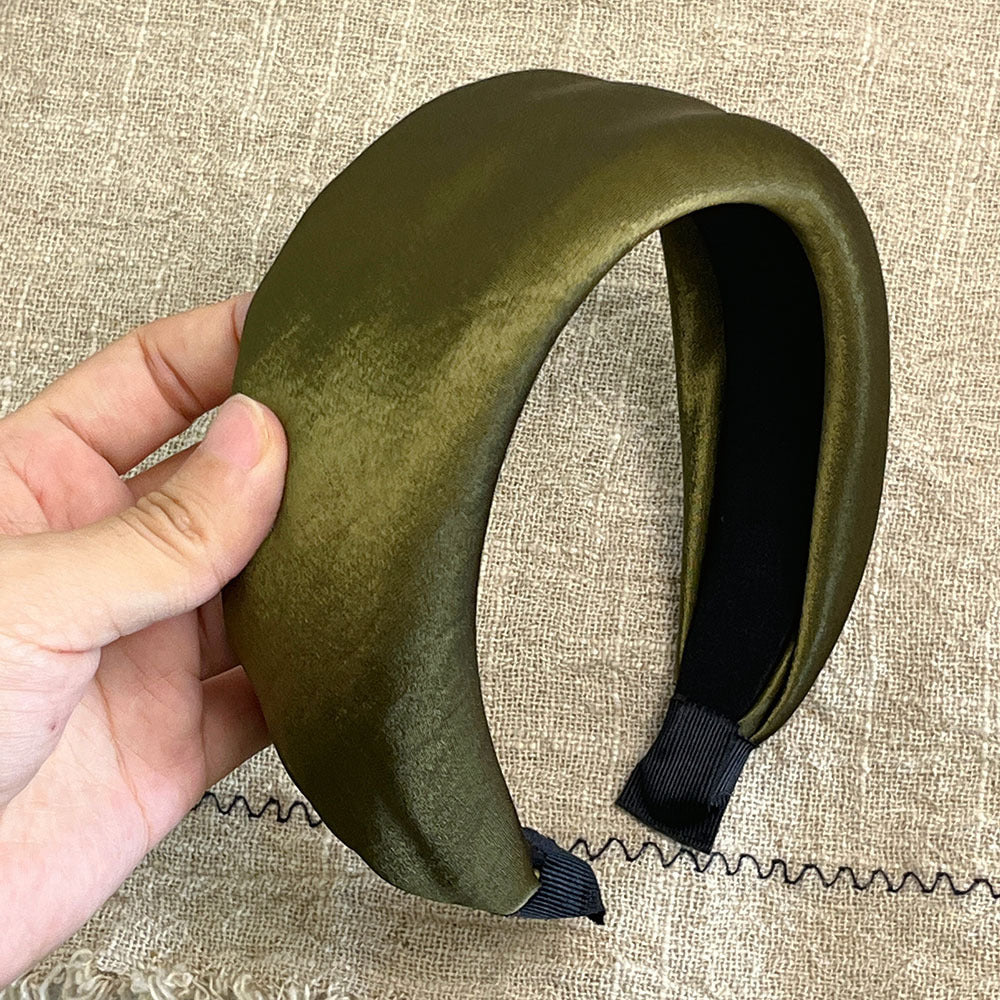 Elegant Satin Soft Padded Wide Headband 6W6HBD375
