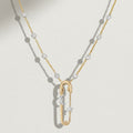 Creative Gold Plated Pin Pendant Choker Necklace 6W6JNC644