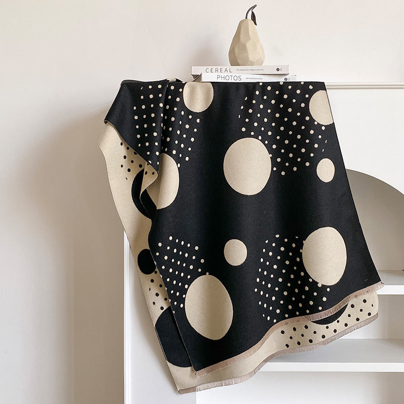 Reversible Polka Dot Scarf - DippedShop Wholesale - #0339