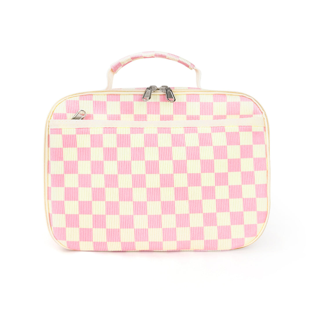 Stylish Corduroy Checkerboard Pattern Portable Cosmetic Bags MK2BLW6C5CO05