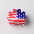 USA Flag Footprint Shape Nonslip Hair Clips 8AS6HCP66T