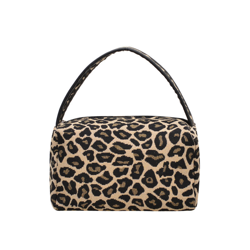 Vintage Leopard Print Large Capacity Makeup Bag MK2BW6S10BOB73