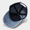 Trendy Distressed Denim Washed Baseball Cap 8BK6HAT184L