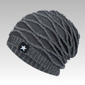 Winter Star Solid Color Fleece-Lined Knit Beanie 6W6HAT661