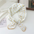 Flower Print Square Scarf - DippedShop Wholesale - #3571