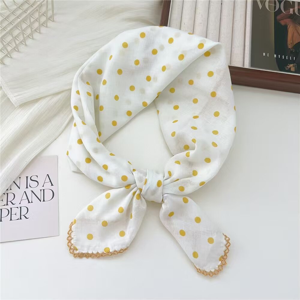 Flower Print Square Scarf - DippedShop Wholesale - #3571