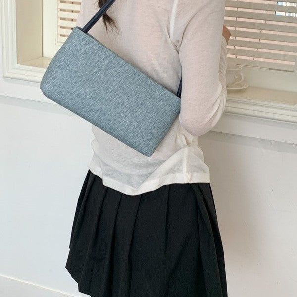Simple Solid Color PU Underarm Bag 6W10BBG1369