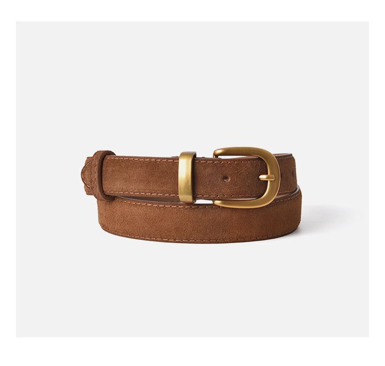 Suede Leather Belt - DippedShop Wholesale - #2051