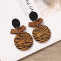 Boho Geometric Wooden Dangle Earrings - DippedShop Wholesale - #0195