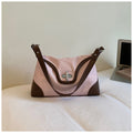 Stylish Color Block Metal Buckle Shoulder Bag 6W10BBG1350
