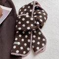 Retro Polka Dots Color Contrast Warm Scarf 6W6NSC65