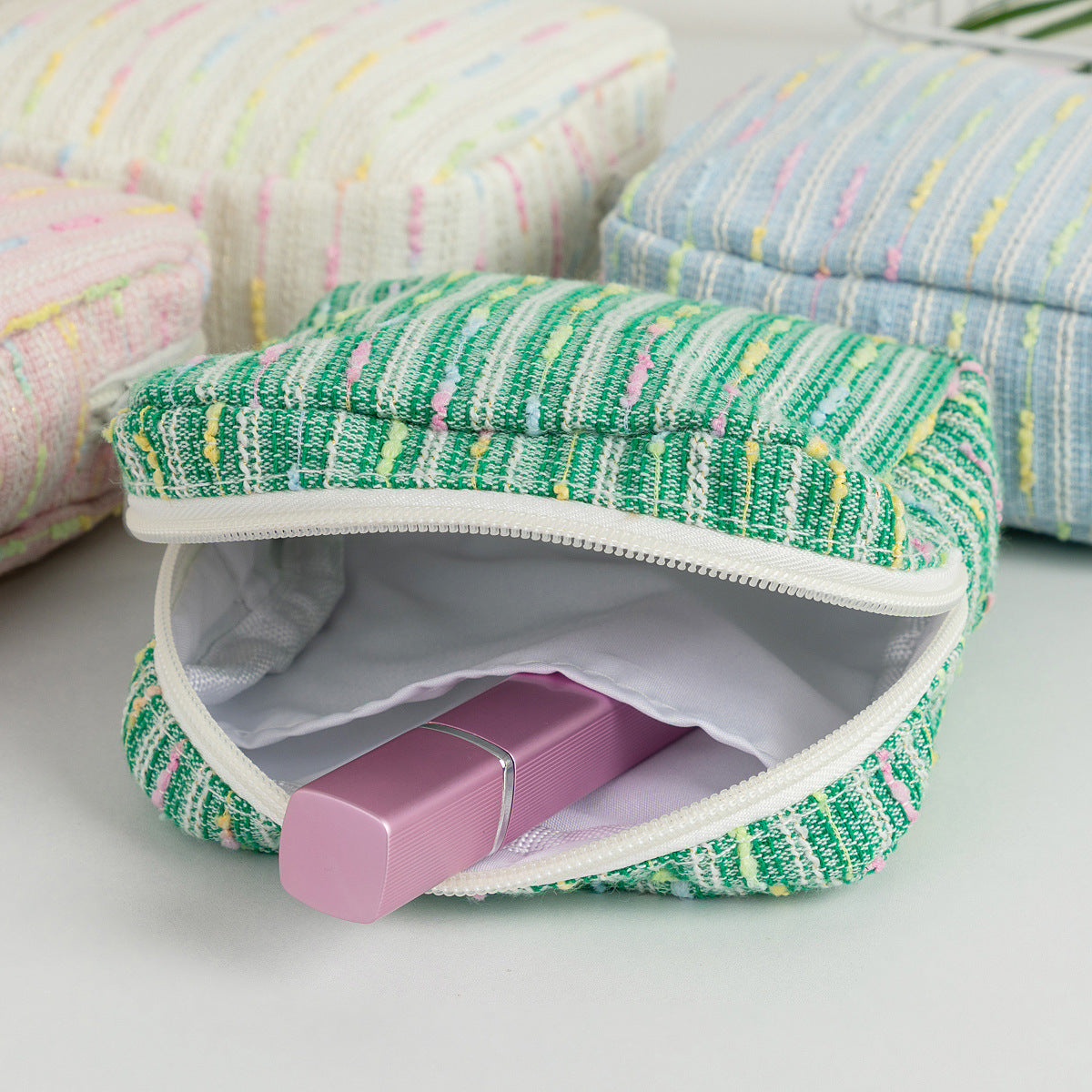 Striped Rainbow Storage Bag - DippedShop Wholesale - #2979