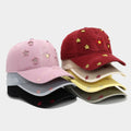 Cute Star Embroidery Versatlie Baseball Cap 8BK6HAT190L