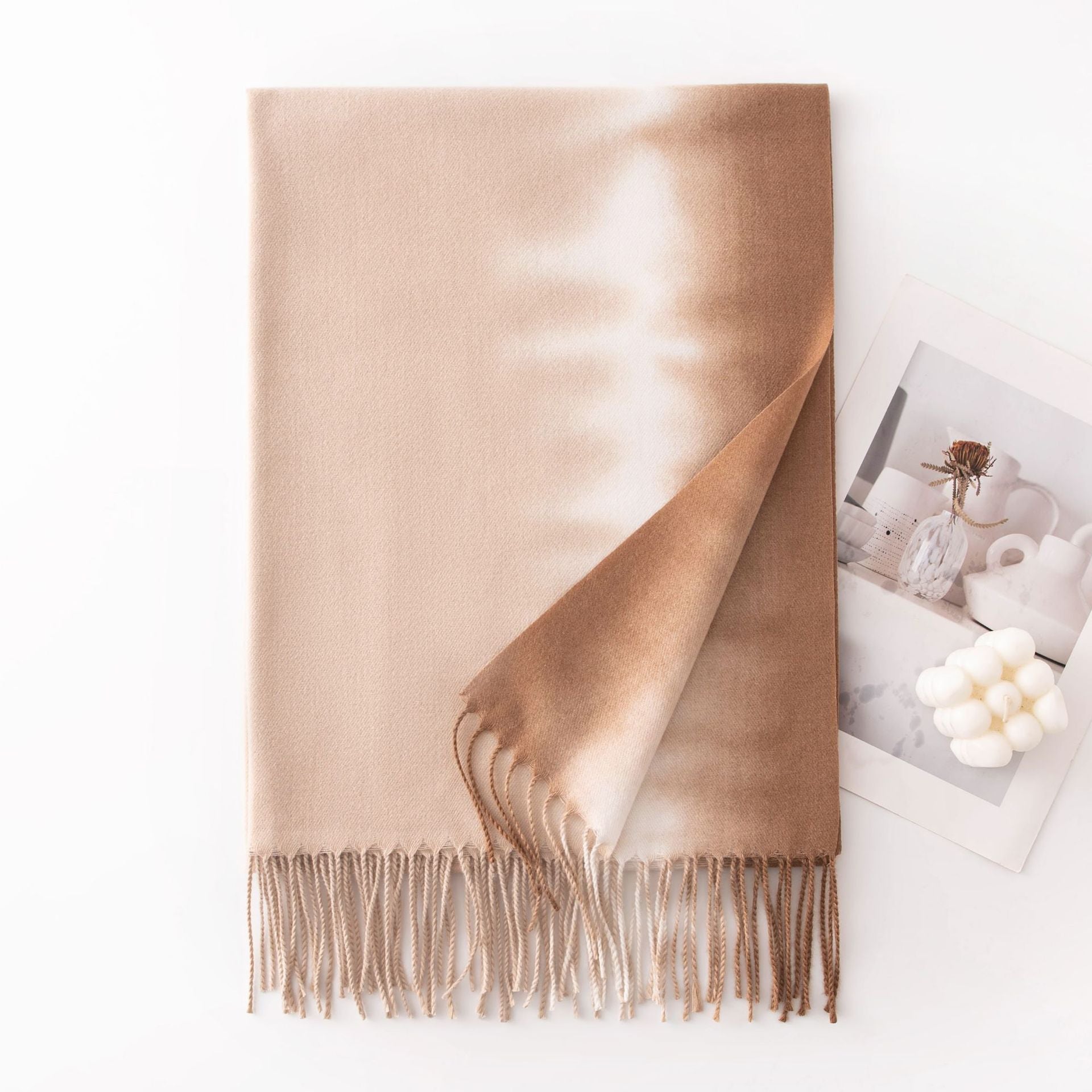 Stylish Ombre Gradient Cashmere Feel Scarf 6W6NSW281