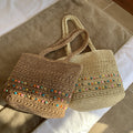 Large Woven Commuter Handbag - DippedShop Wholesale - #2259