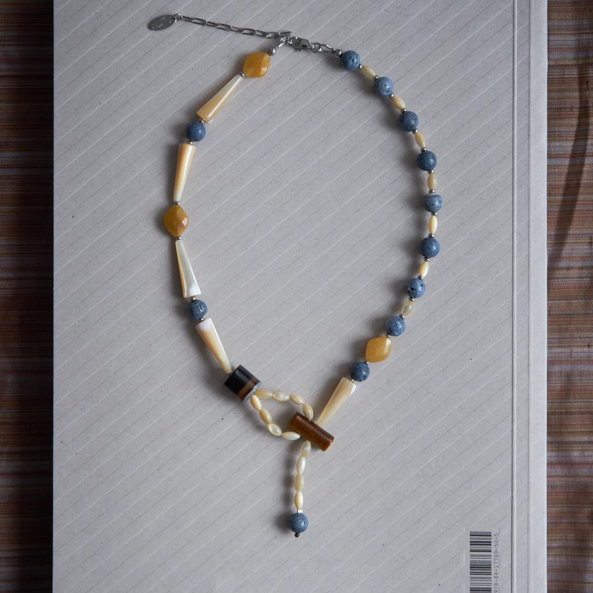 Boho-Style Natural Beaded Chain Y-necklaces 6W6JNC615