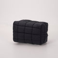 Simple Solid Color Quilted Shell Makeup Bag MK2BW6S10BOB94