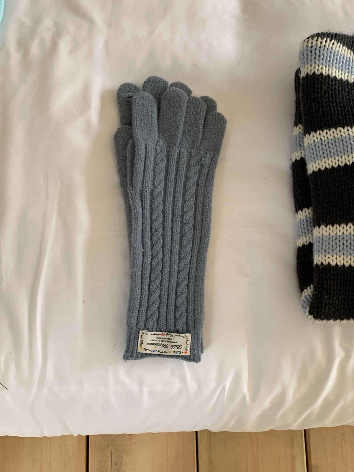 Long Knit Touchscreen Gloves - DippedShop Wholesale - #2467