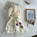 Rainbow Cable Knit Scarf - DippedShop Wholesale - #3427