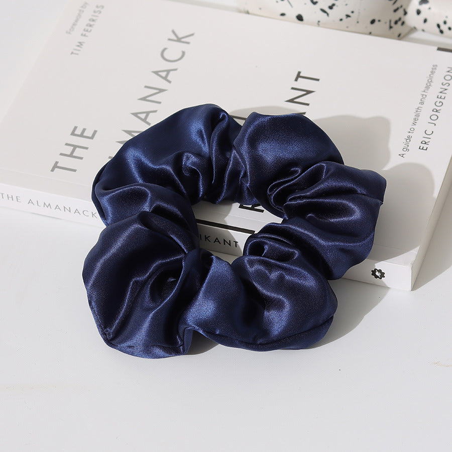Simple Solid Color Silk Hair Scrunchies 6W6HSR330