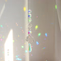Celestial Moon Star Crystal Wind Chime Suncatcher 6H7HLS201