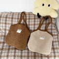 Plush Polka Dot Tote Bag - DippedShop Wholesale - #3091