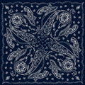 Vintage Cashew Print Square Silk Scarf 6W6NSI179
