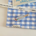 Blue Plaid Hair Clip - DippedShop Wholesale - #3859